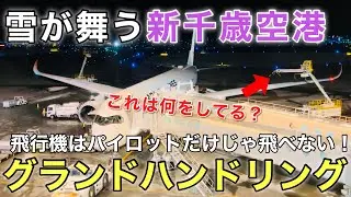 【グランドハンドリング】雪の日は大変！豪雪空港のグランドハンドリング 到着から出発までを解説(新千歳空港)