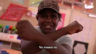 Consent - written by children from Imanpa