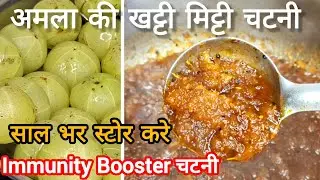 Sirf 5 Minute Me Amla Ki Khatti Meethi Chutney 😋 | Immunity Booster Chutney