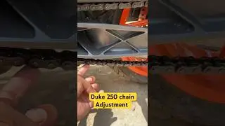 Duke 250 chain adjustment #adjustment #duke250 #chain #ktm #shorts #ytshorts