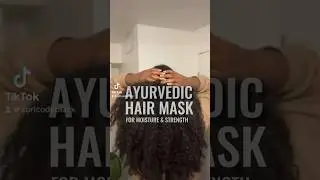 AYURVEDIC HAIR MASK FOR NATURAL HAIR GROWTH #shorts #naturalhair #washdayroutine #hairmask