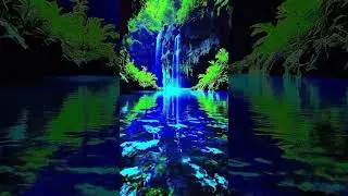 Waterfall Sounds & Relaxing Music 🌊 Sleep Aid #Shorts
