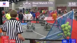 VEX Worlds 2016 - VRC Middle School - Spirit - Qual 173 (7646A 7817A) 260 vs 175 (9696F 9674A)