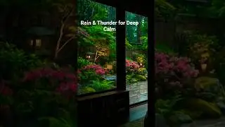 Relaxing Rain & Thunder Sounds | Calm Your Mind#shorts #deepsleep #cozynights #relax
