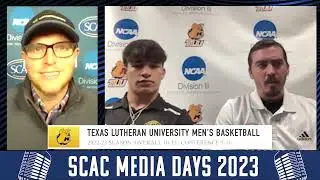 2023-24 SCAC Men's Basketball Media Days - Texas Lutheran University