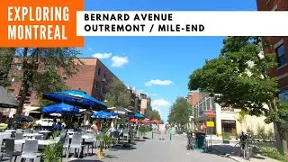 Walking in Montreal on Bernard Avenue in Outremont / Mile End #montrealwalktour #exploringmontreal