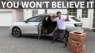 VW ID7 Tourer Pro banana box test