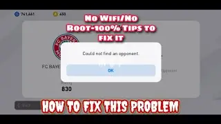 How To Fix Unable To Connection With Opponent Problem In Pes2020 Mobile | 100% Working Trick