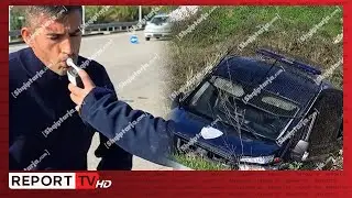 Fier/ Furgoni i FNSH përplaset me makinën, përfundon në kanal, 2 efektivë të plagosur nga aksidenti