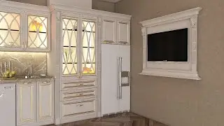 Lesson 3.Kitchen design in 3dsmax tutorial + Vray+Autocad+PS/Mətbəx Modelləmə-Xeqani Ehmedov