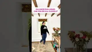 Balance Challenge: Can You Do All 3 Levels? #fitnessover40 #mobilitytraining