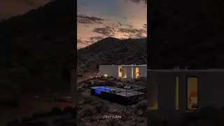 a unique retreat with a custom container pool