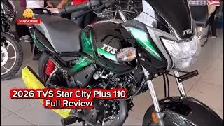 🔥 2026 TVS Star City Plus 110 &ndash; Mileage King with Style! 🔥