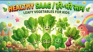 20 Healthy Saag | 20 हरे-भरे साग | Leafy Vegetables for Kids | Learn with Fun