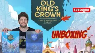 The Old King's Crown - Board Game Unboxing - Amazing Art!