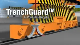 TrenchGuard Cable Protection System for crane main power cables in the port environment