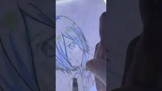 Inking Touka Kirishima Line Art &ndash; Tokyo Ghoul Drawing ✒️ #shorts