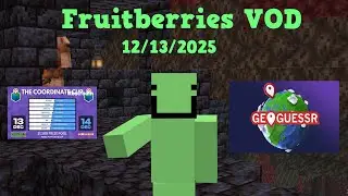Coordinate Cup Watchparty and Coach POV, Geoguessr | Fruitberries VOD