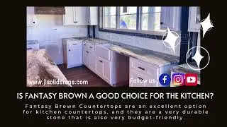 Leathered Fantasy Brown kitchen countertop