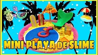 HAZ una MINI PLAYA con  SLIME! 🏖💦