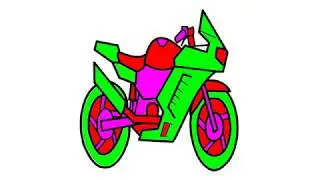 Sport bike coloring pages, colors with motorcycle video, coloring video for kids