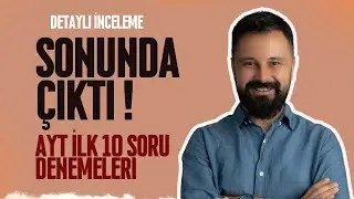 SONUNDA ÇIKTI! ANIL HOCA AYT İLK 10 SORU DENEMELERİ
