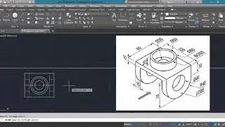 Orthographic Projection AutoCAD Drawing