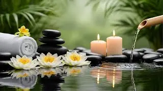 Relaxing Spa Music 🌸 Soothing Water Flow & Gentle Instrumental,calm