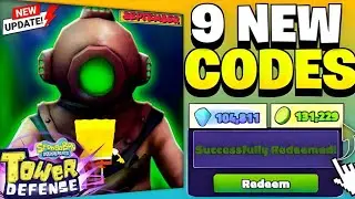 ⚡ NEW SPONGEBOB TOWER DEFENSE CODES SEPT 2025! 😱 GEMS & MYTHIC CHESTS | ROBLOX SBTD CODES 2025