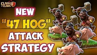 47 HOG vs MAX TH10 | New Th10 STRONG 3 Stars War Attack Strategy | Clash Of Clans