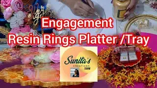 DIY Engagement Resin Rings💍Platter| Easy DIY For Wedding | Resin Rings Platter