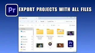 Как экспортировать проекты Premiere Pro со всеми файлами 2026