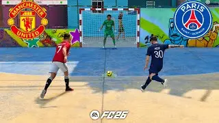 FC 26 VOLTA FOOTBALL | RONALDO MESSI NEYMAR MBAPPE HAALAND VINI JR | MAN UNITED VS PSG - PS5