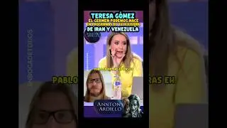 TERESA G&Oacute;MEZ, ZASCA A PABLO FERNANDEZ, LOS PROGRAMAS DE TV DE IRAN Y VENEZUELA DE PODEMO