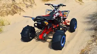 My New Quad! Custom YAMAHA YFZ450R First Ride Winchester Bay Oregon Dunes 2020