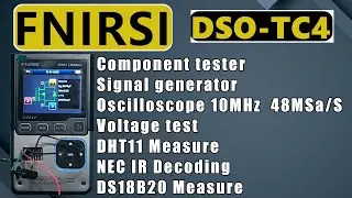 Fnirsi DSO TC4 oscilloscope 3in1 detailed hardcore test // review
