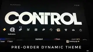 CONTROL - THR BLACK ROCK DYNAMIC THEME PS4 (PRE-ORDER CONTENT)