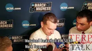 NCAA Tournament Mark Turgeon after Maryland Basketball  v LSU 2019 03 23