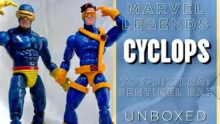 Cyclops Marvel Legends Toy Biz 2005 Sentinel BAF Completed Action Figure Unboxing & Best Comparisons