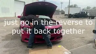 Dodge Charger 2016 r/t 5.7 bumper remove to fix head light to ballast cable