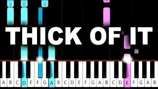 KSI - Thick Of It (feat. Trippie Redd) - Piano Tutorial