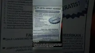 Lowongan kerja lulusan SD bisa melamar #shots #info #loker #story #kerja #shortvideo #shorts