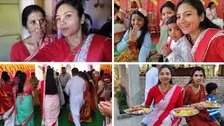 আজকে উৎসবের, প্রস্তুতি চলছে | দীক্ষার আগে তিলক আর ধামাইল দেখে মন আর আটকাতে পারলাম না
