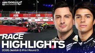 Double-header electric racing under the lights | 2026 Jeddah E-Prix Round 5 Highlights