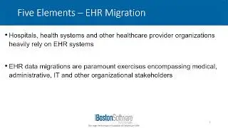 Five Elements of Successful EHR Migration - Boston Software Systems - Healthcare RPA
