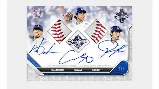 2025 World Series Champions - Los Angeles Dodgers - MLB Topps NOW crushed 0-3 #worldserieschampions