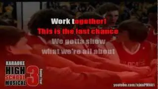 KARAOKE Now Or Never - High School Musical 3