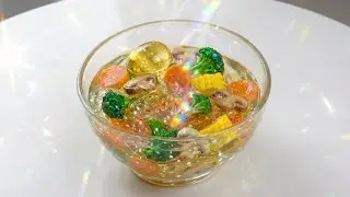 ASMR Glass Veggie Ramen 🍜✨ Harvesting & Eating Crystal Vegetables