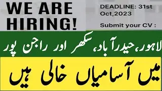 NGO Female Jobs in Pakistan Lahore Rajanpur Hyderabad Sukkur | Social mobilizer psychologist