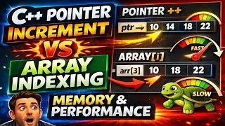 Pointer Increment vs Array Indexing in C++ | Complete Pointers & Arrays Guide
